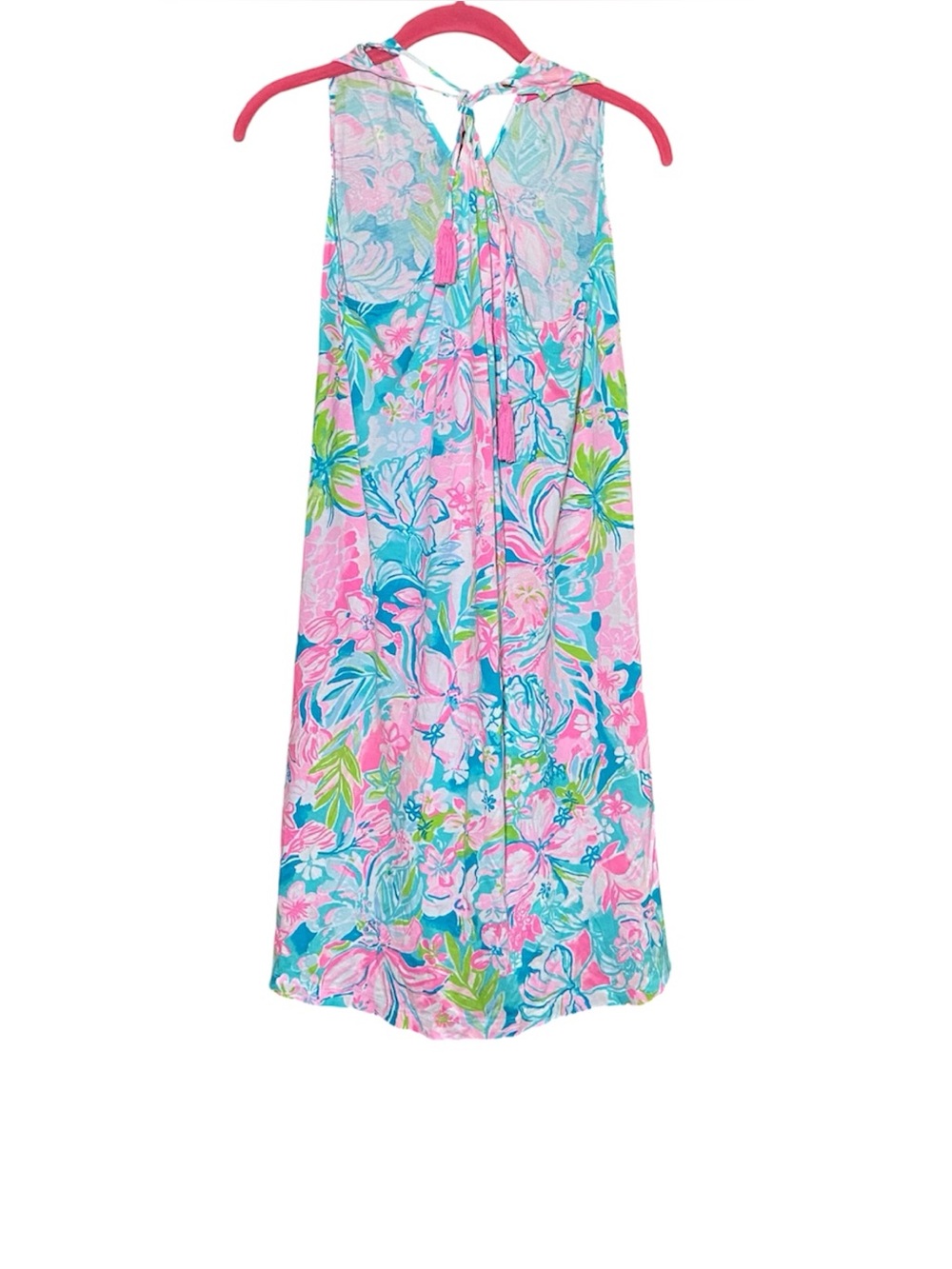 Lilly Pulitzer Margot Sleeveless Swing Dress M Cotton Floral Resortwear - Picture 4 of 6